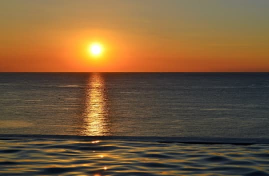 Sunset Over Ocean
